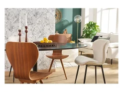 Mesa de comedor ovalada de diseño negra 170 cm HALIA