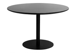 Mesa de comedor ovalada de diseño negra 170 cm HALIA