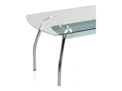 Mesa de comedor Ove Cristal - Cromo