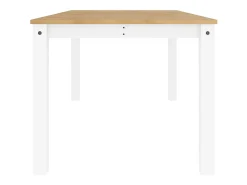 Mesa de comedor Panama madera maciza pino blanco 180x90x75 cm ES709317