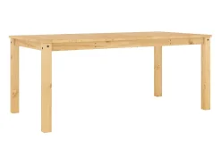 Mesa de comedor Panama madera maciza de pino 180x90x75 cm ES749096