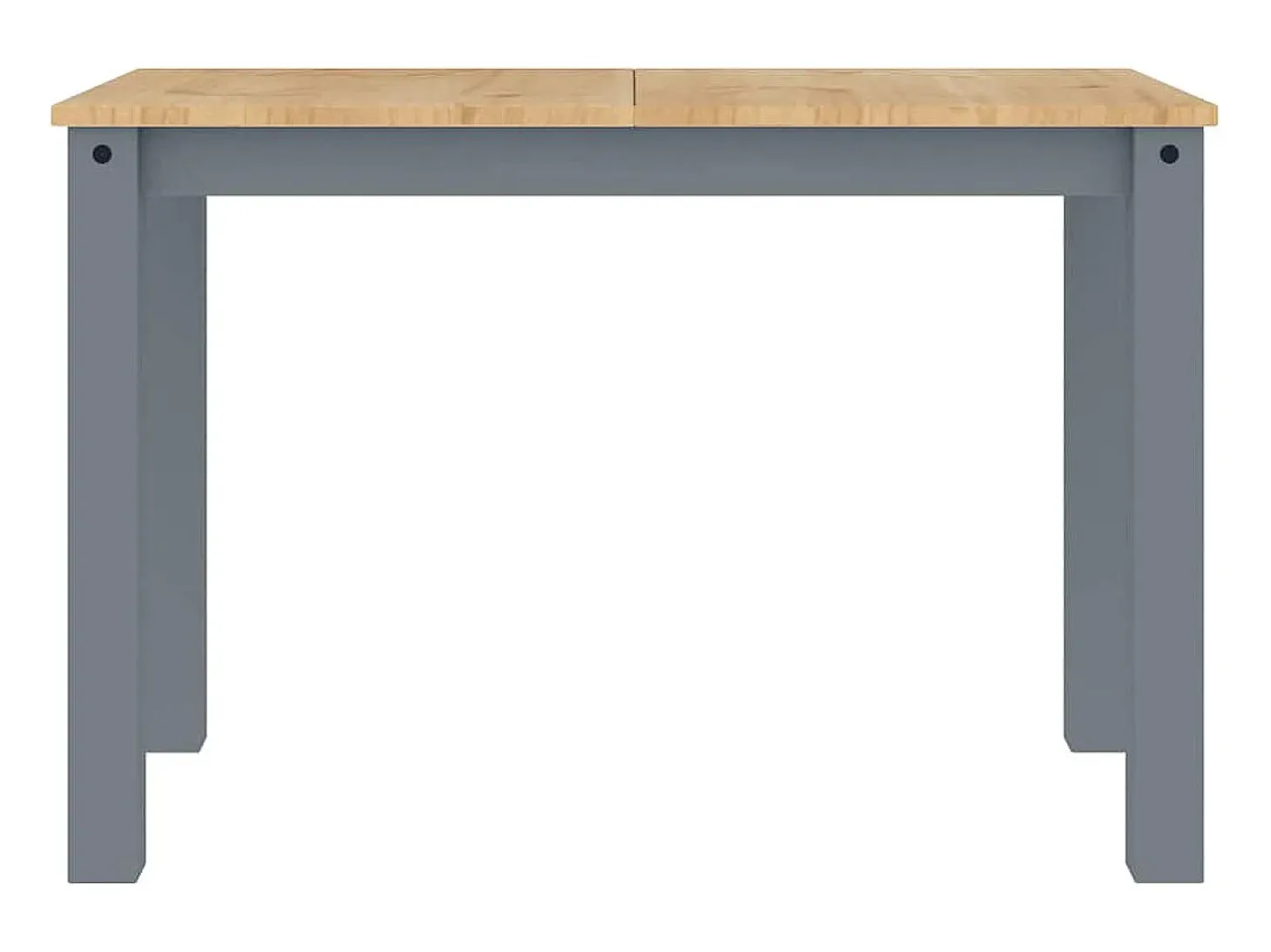 Mesa de comedor Panama madera maciza de pino gris 112x60x75 cm