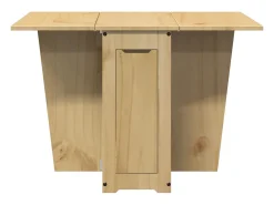Mesa de comedor plegable mariposa Corona madera pino marrón