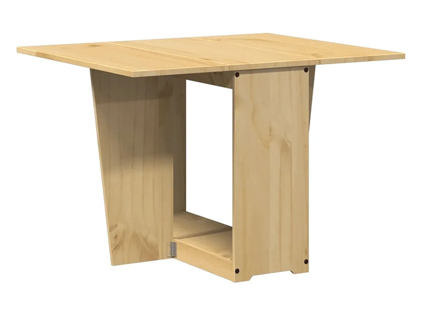 Mesa de comedor plegable mariposa Corona madera pino marrón