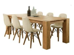 Mesa de comedor Proventa de madera maciza de roble 200 cm