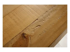 Mesa de comedor RANCHO – Madera de pino reciclado barnizado – 240 cm – Estilo rústico