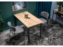 Mesa de comedor rectangular de estilo industrial 120x68 cm CEPHEE