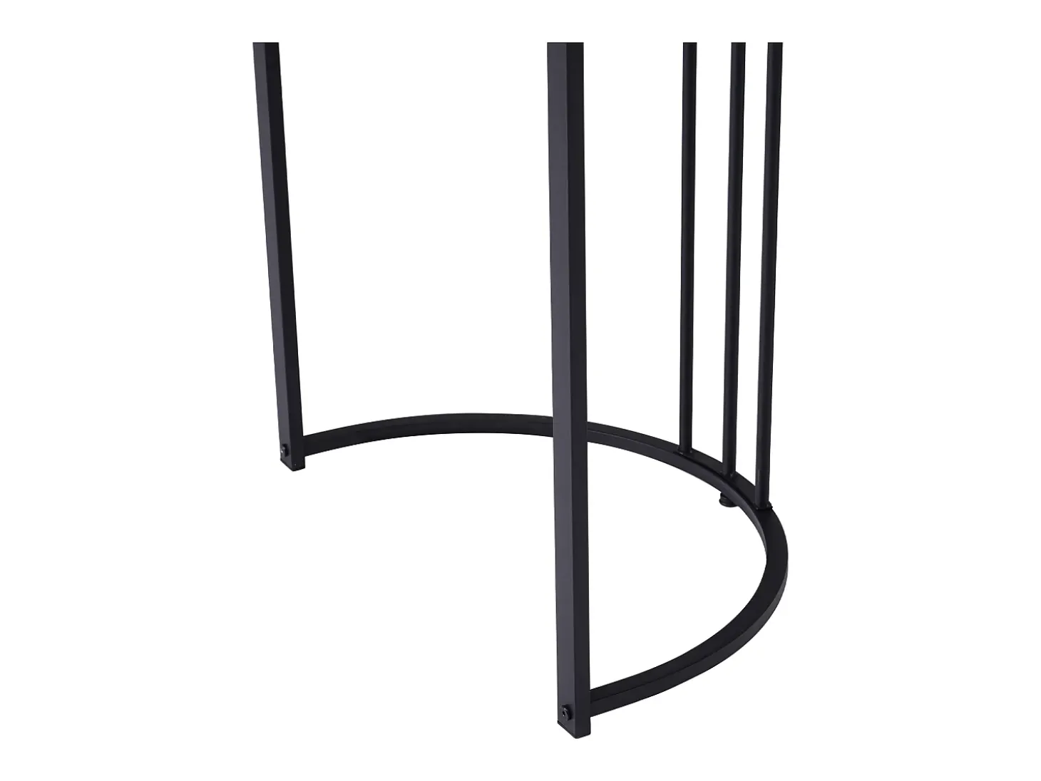 Mesa de Comedor Rectangular 140x80 cm para 6 Personas - Patas Ajustables - Metal y Madera - Blanco/Negro Moderno