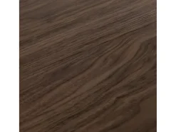 Mesa de comedor rectangular de madera oscura y patas de metal gris oscuro Tsara 180 cm
