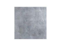 Mesa de comedor rectangular Tsara 130 cm de hormigón gris con patas de metal gris oscuro