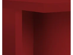 Mesa de comedor rectangular tablero laminado de 3cm rojo llama 90x120