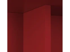 Mesa de comedor rectangular tablero laminado de 3cm rojo llama 90x120