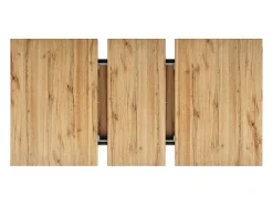Mesa de comedor rectangular - Mesa de comedor con patas en forma de X y tablero de madera - retráctil - para cocina y sala de estar