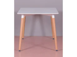 Mesa de comedor rectangular (120x80) - Fox - Blanco