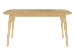 Mesa de comedor rectangular de madera clara, 6 personas - Oman