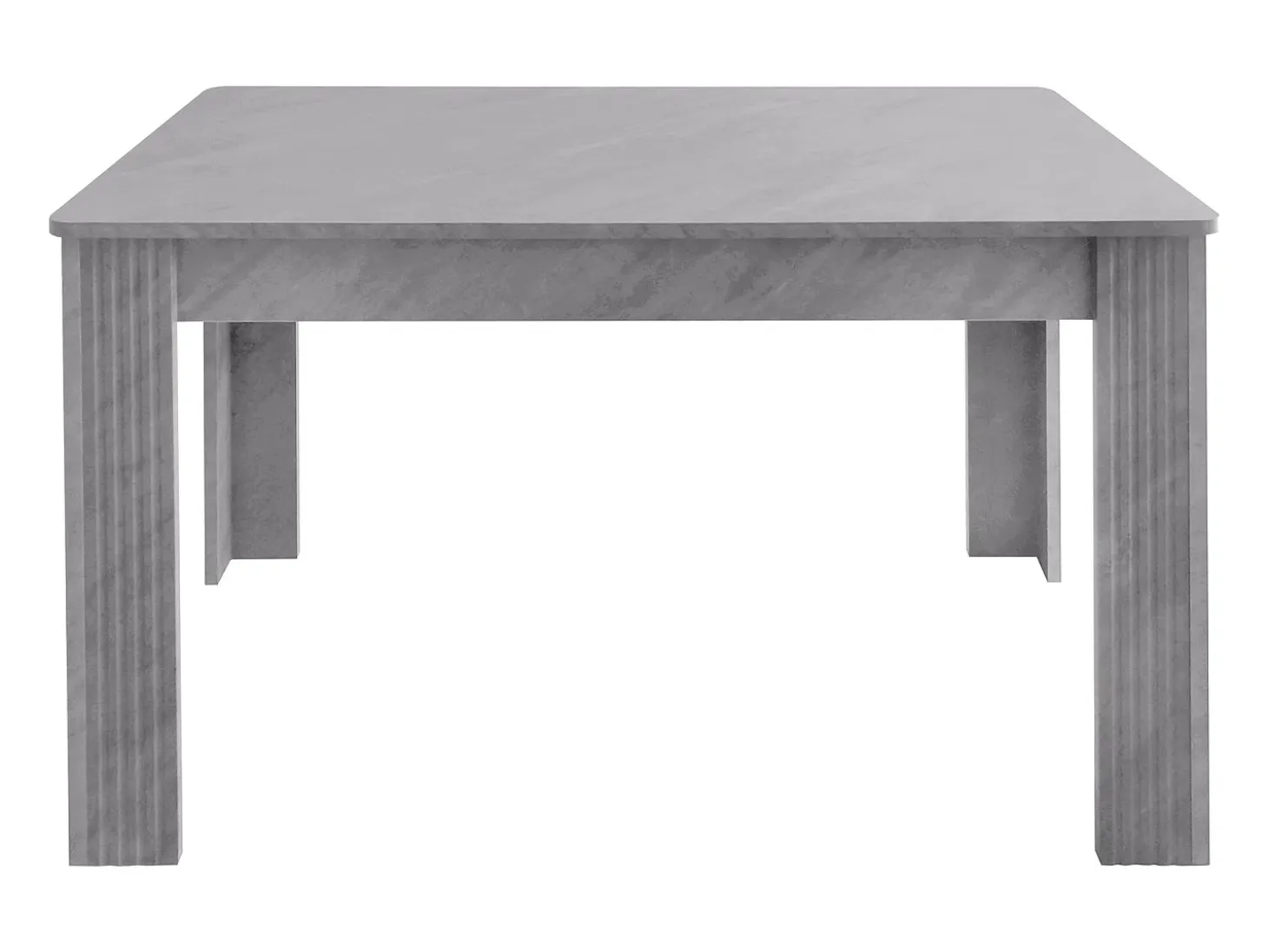Mesa de comedor rectangular para 4 a 6 cubiertos - Madera maciza - 117 x 68 x 75 cm - Gris