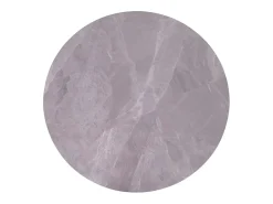 Mesa de comedor redonda ARVENA – 110 cm – Tablero de piedra sinterizada – Color gris – Diseño contemporáneo y robusto