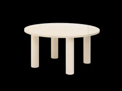 Mesa de comedor redonda de microcemento en tono terracota DECOWOOD de Ø140x75cm - LUCÍA - DECOWOOD