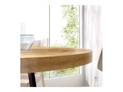 Mesa De Comedor Redonda De Estilo Industrial Croud