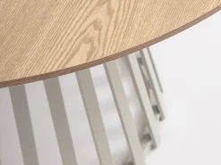 Mesa de comedor redonda KILA Ø120 cm-Color Gris topo