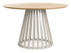Mesa de comedor redonda KILA Ø120 cm-Color Gris topo