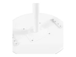 Mesa de Comedor Redonda Moderna 80 cm con Tablero Mármol Blanco, 2-4 Plazas, Estructura Metálica Robusta, Multifuncional para Cocina y Salón