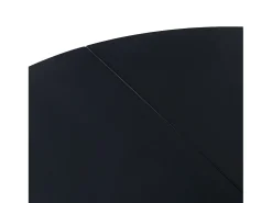 Mesa de comedor redonda negra mate 80x80 cm con patas de haya maciza diseño nórdico para 2-4 personas