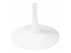 Mesa de comedor redonda TULIPS, diámetro de 100 cm, acabado blanco mate lacado