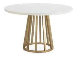 Mesa de comedor redonda ZIMER Ø120 cm-Color Negro
