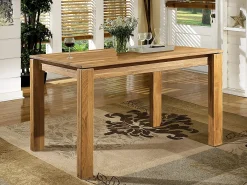 Mesa de comedor Ritza de madera maciza de roble 160 cm