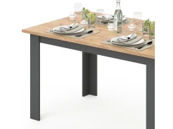 Mesa de comedor roble dorado 140x90x76 karlos