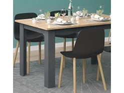 Mesa de comedor roble dorado 140x90x76 karlos
