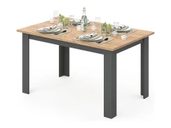 Mesa de comedor roble dorado 140x90x76 karlos