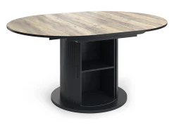 Mesa de comedor roble rústico/negro 160x0x76.2 tavero