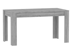 Mesa de comedor Sonoma gris 140x74,5x76 cm Madera de ingeniería