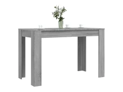 Mesa de comedor Sonoma gris 120x60x76 cm madera de ingeniería