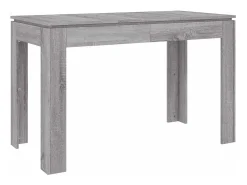Mesa de comedor Sonoma gris 120x60x76 cm madera de ingeniería