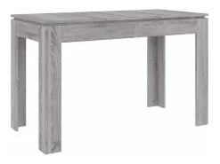 Mesa de comedor Sonoma gris 120x60x76 cm madera de ingeniería