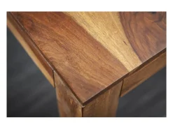 Mesa de comedor TAVINA 70 cm – Cuadrada en madera maciza de Sheesham barnizada