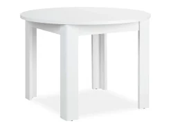 Mesa de comedor 106x106x77 cm blanca redonda