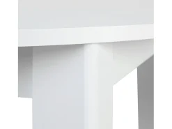 Mesa de comedor 106x106x77 cm blanca redonda