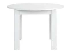 Mesa de comedor 106x106x77 cm blanca redonda
