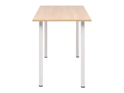 Mesa de comedor 120x60x73 cm color roble y blanco ES500898