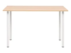 Mesa de comedor 120x60x73 cm color roble y blanco
