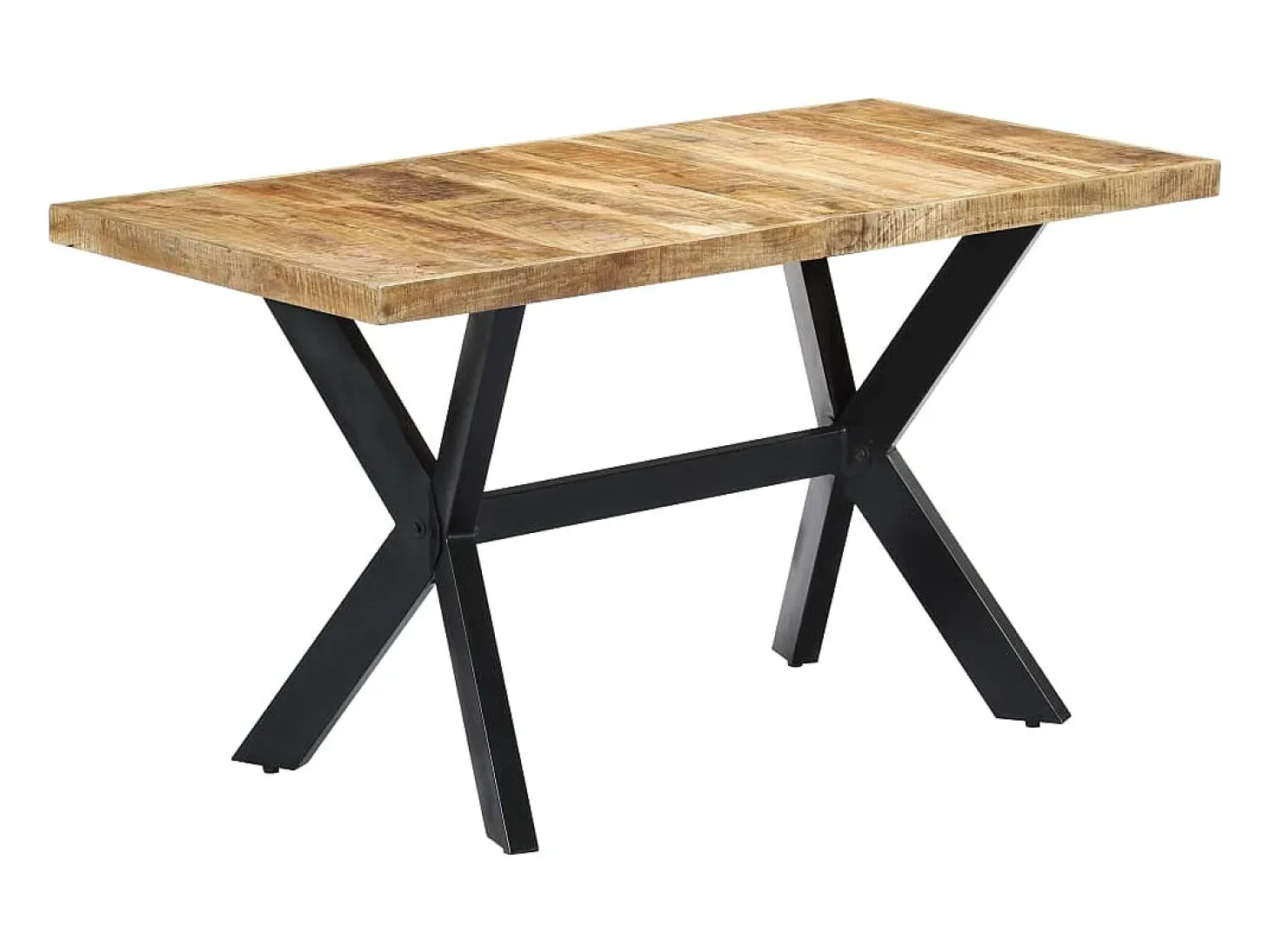 Mesa de comedor 140x70x75 cm Madera maciza de mango en bruto
