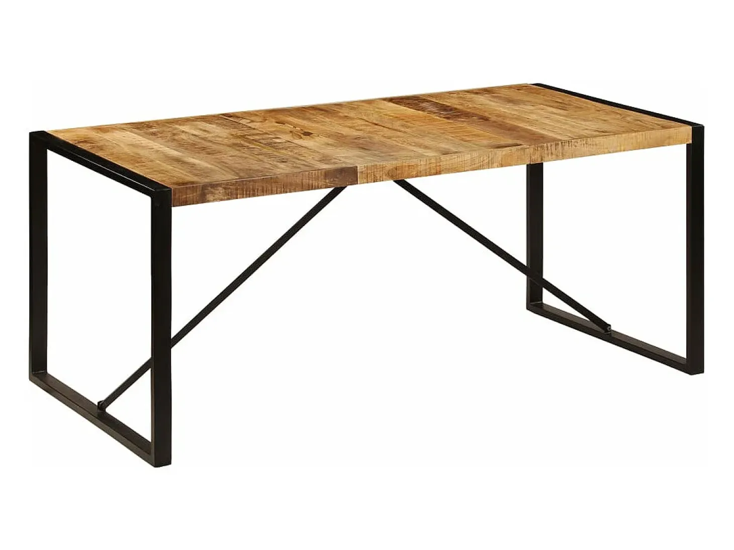 Mesa de comedor 180x90x75 cm madera maciza de mango