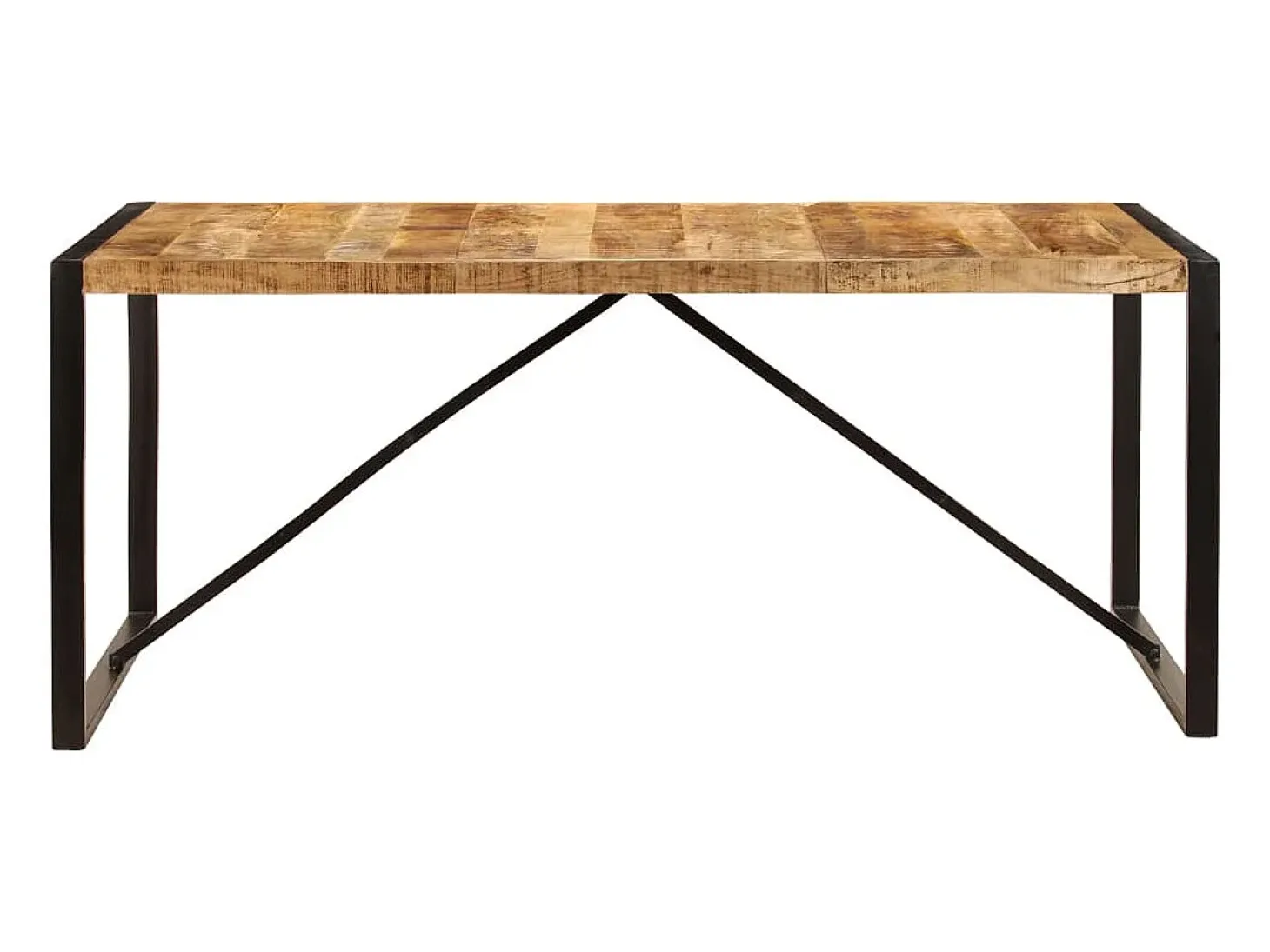 Mesa de comedor 180x90x75 cm madera maciza de mango