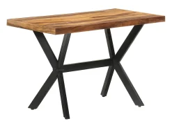 Mesa de comedor 120x60x75 cm Madera acabado miel