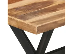 Mesa de comedor 120x60x75 cm Madera acabado miel