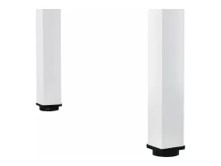 Mesa de comedor/cocina/oficina MDF 120 cm gris/blanco 03_0006266